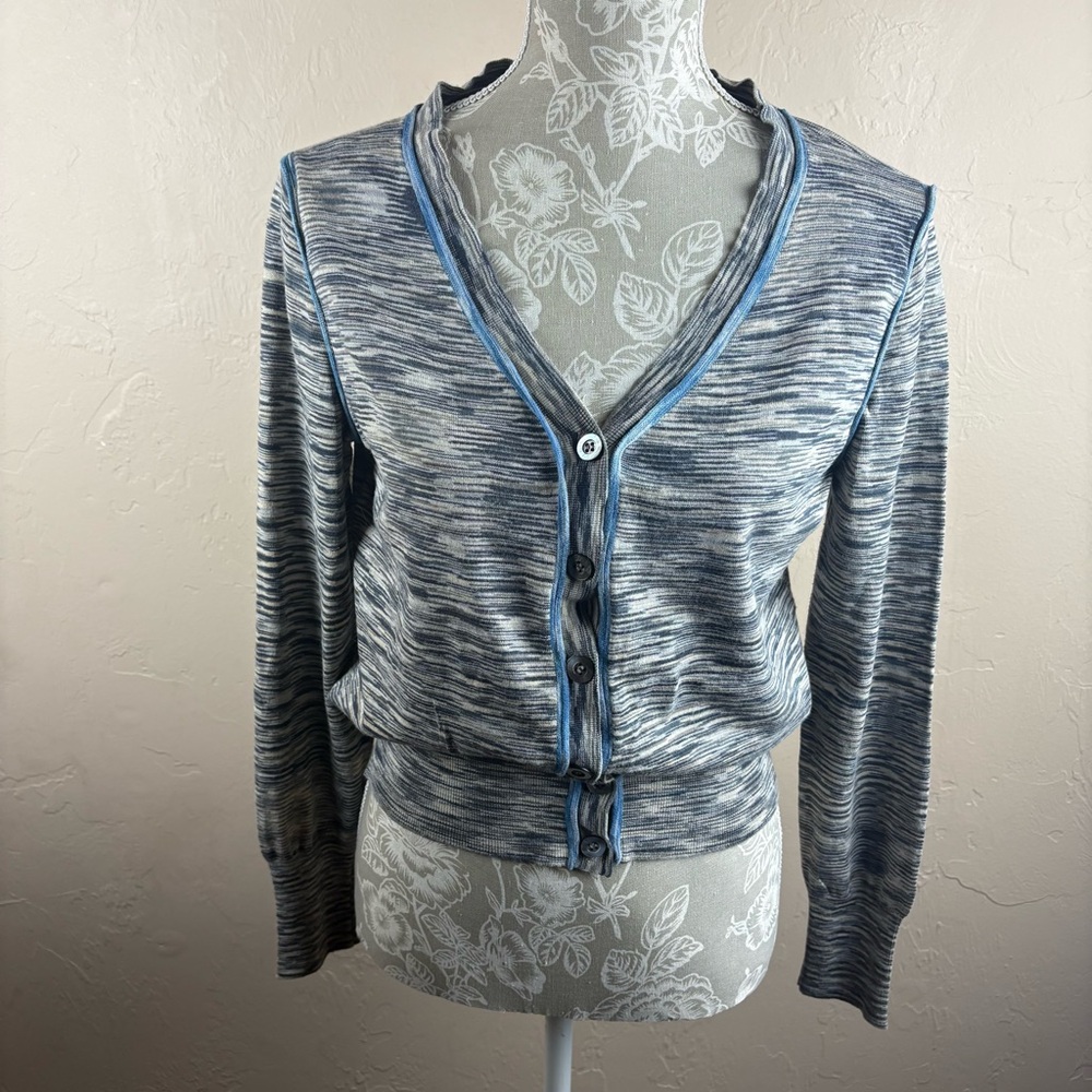 Sundance Gray Blue Cardigan Sweater Women’s Size Medium